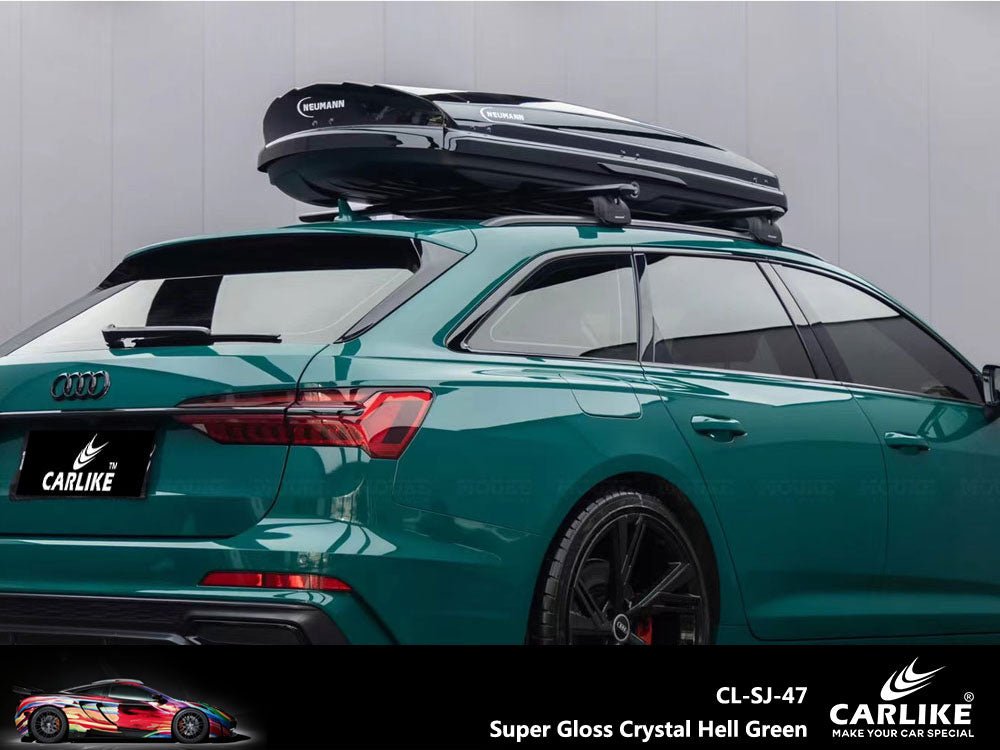 Super Gloss Crystal Hell Green Auto Vinyl Wrap