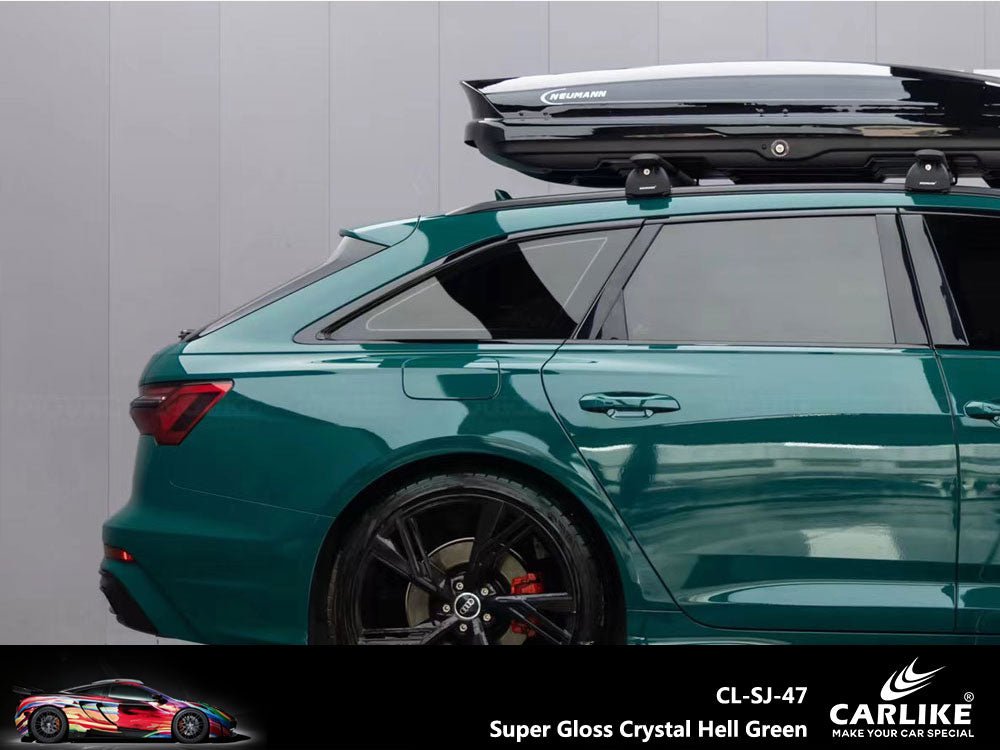 Super Gloss Crystal Hell Green Auto Vinyl Wrap
