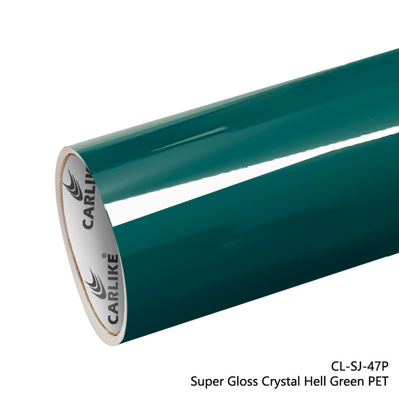 Super Gloss Crystal Hell Green Vinyl PET Liner Auto Wrap