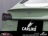 CARLIKE CL-SJ-49 Super Gloss Crystal Khaki Green Vinyl - CARLIKE WRAP