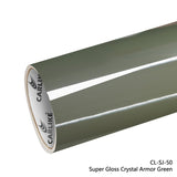 CARLIKE CL-SJ-50 Super Gloss Crystal Armor Green Vinyl - CARLIKE WRAP