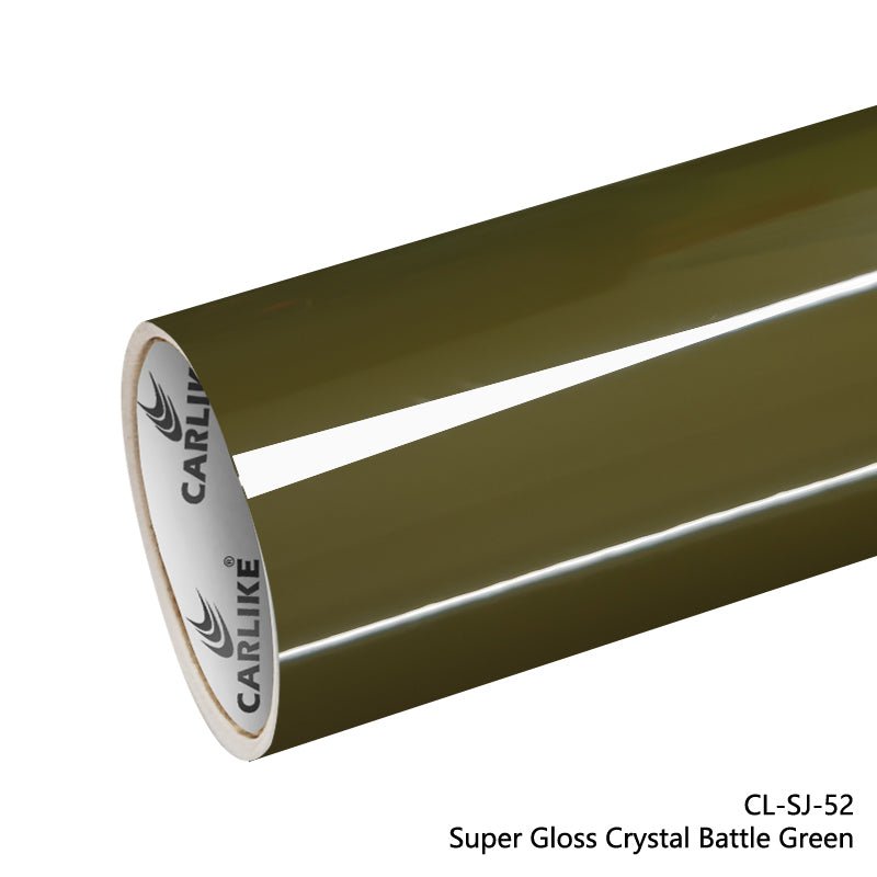 Super Gloss Crystal Battle Green Vinyl Wrap My Car