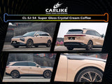 CARLIKE CL-SJ-54P Super Gloss Crystal Cream Coffee Vinyl PET Liner - CARLIKE WRAP