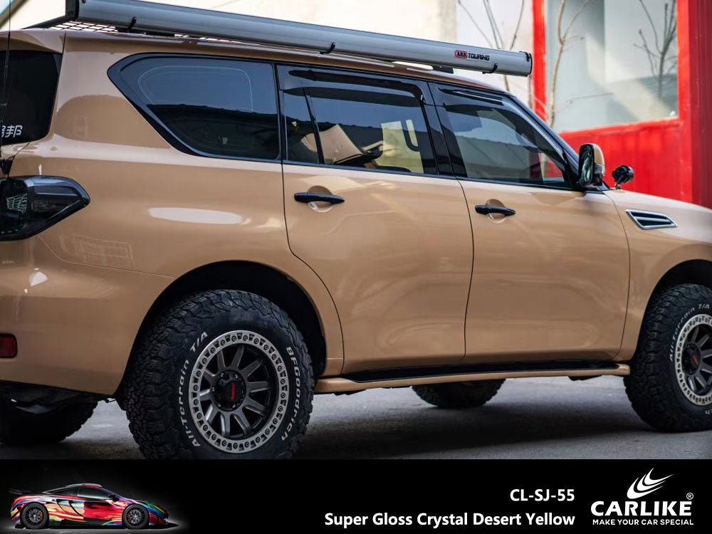 CARLIKE CL-SJ-55 Super Gloss Crystal Desert Yellow Vinyl - CARLIKE WRAP