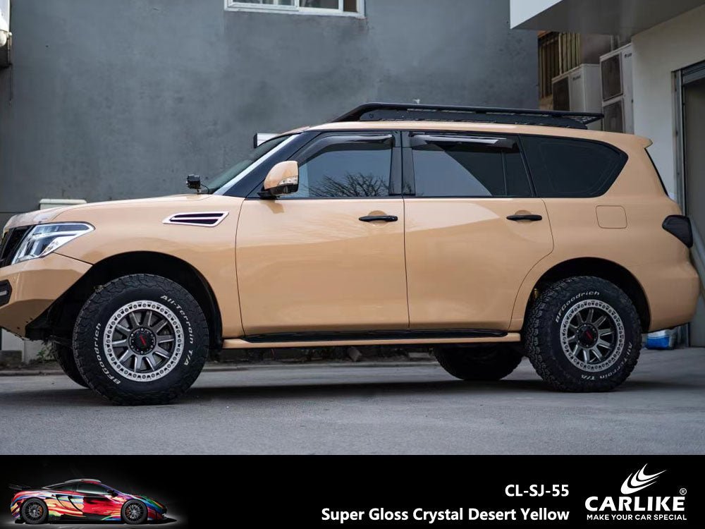CARLIKE CL-SJ-55 Super Gloss Crystal Desert Yellow Vinyl - CARLIKE WRAP