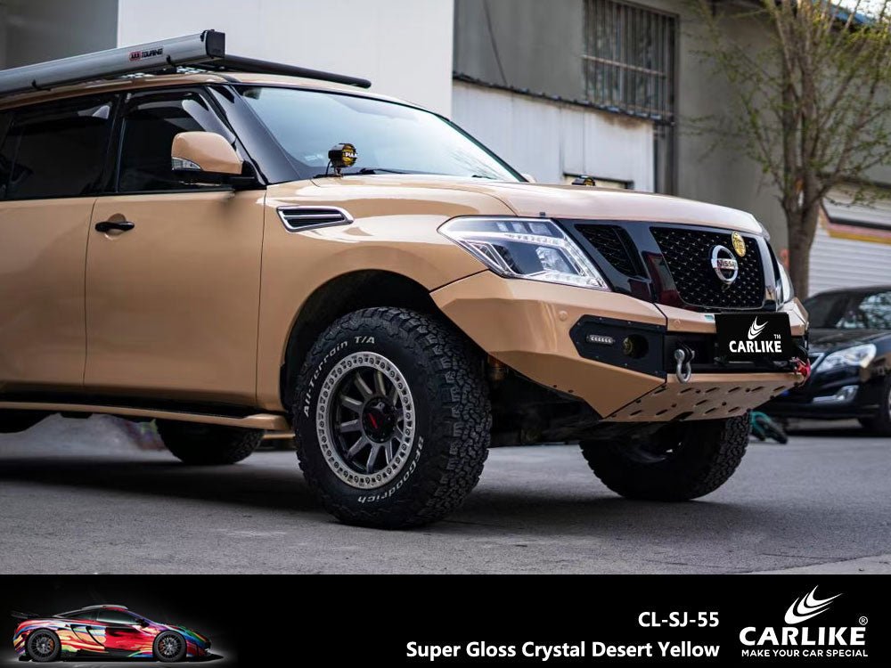 CARLIKE CL-SJ-55 Super Gloss Crystal Desert Yellow Vinyl - CARLIKE WRAP