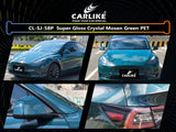 CARLIKE CL-SJ-58P Super Gloss Crystal Mosen Green Vinyl PET Liner - CARLIKE WRAP