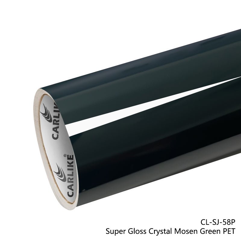 Super Gloss Crystal Mosen Green Vinyl PET Liner Wholesaler