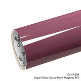 CARLIKE CL-SJ-60P Super Gloss Crystal Plum Magenta Vinyl PET Liner - CARLIKE WRAP