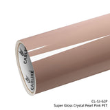 CARLIKE CL-SJ-62P Super Gloss Crystal Pearl Pink Vinyl PET Liner - CARLIKE WRAP