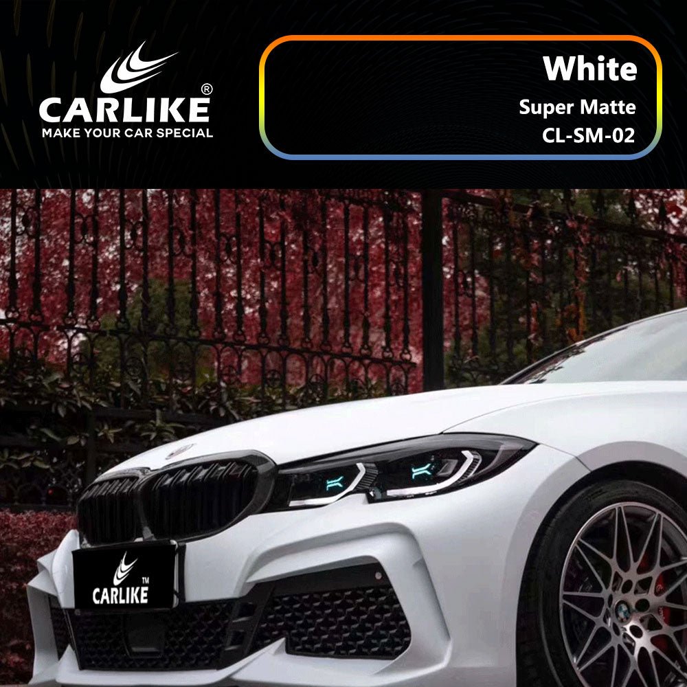 Super Matte White Vinyl Sticker for Car Wrapping – CARLIKE WRAP