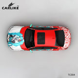 CARLIKE CL-TC004 Pattern Cartoon Hatsune Miku High-precision Printing Customized Car Vinyl Wrap CARLIKE Car Wrapping Vinyl