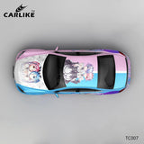 CARLIKE CL-TC007 Pattern Lem Cartoon Painting High-precision Printing Customized Car Vinyl Wrap - CARLIKE WRAP