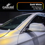 CARLIKE CL-TPU-5002 TPU Pearlescent Gold White Vinyl Heat Repair - CARLIKE WRAP