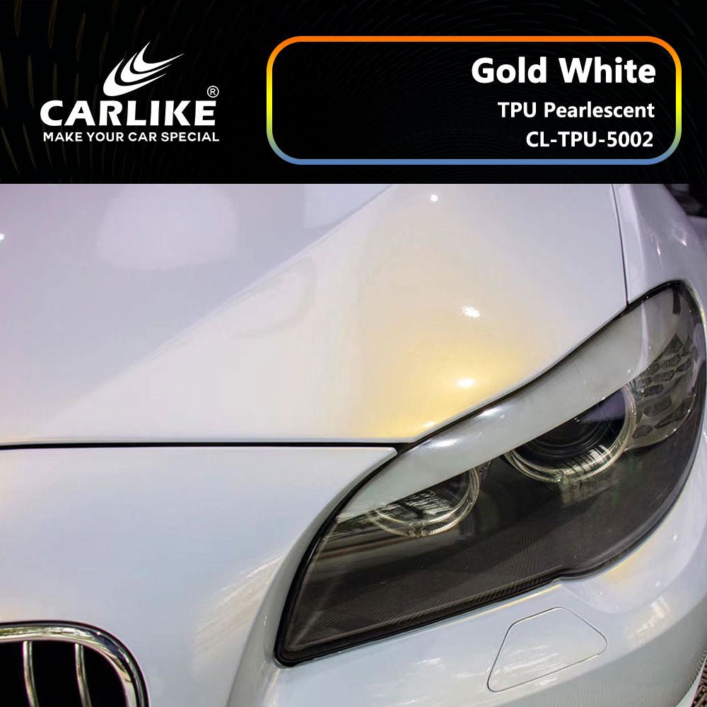 CARLIKE CL-TPU-5002 TPU Pearlescent Gold White Vinyl Heat Repair - CARLIKE WRAP