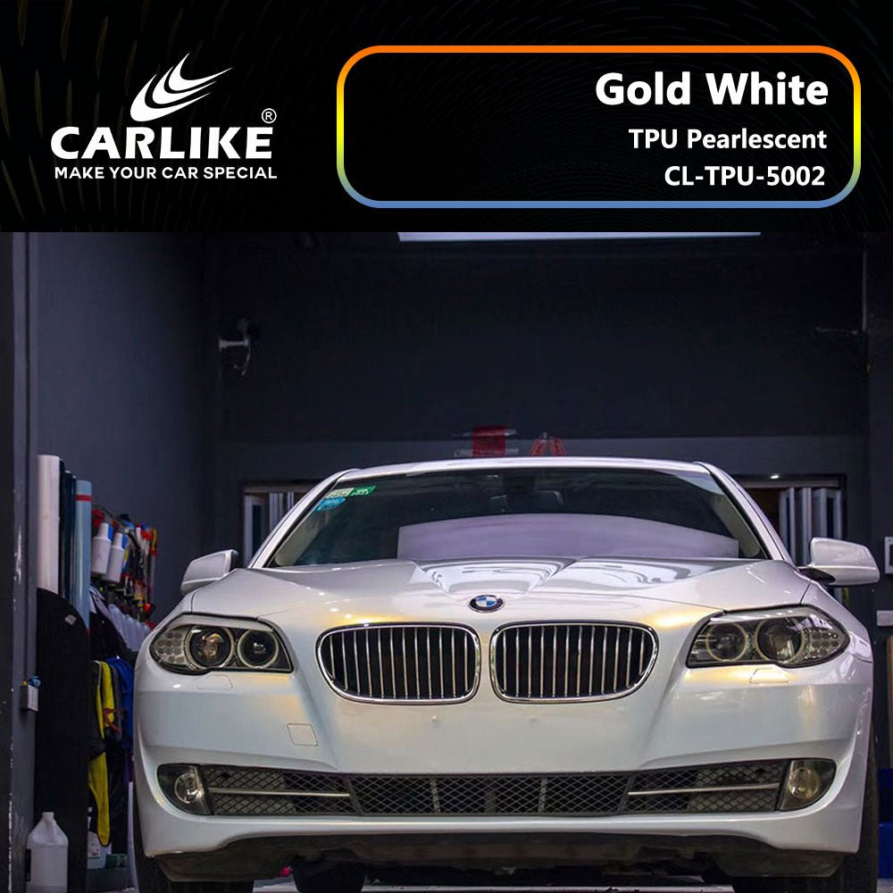 CARLIKE CL-TPU-5002 TPU Pearlescent Gold White Vinyl Heat Repair - CARLIKE WRAP