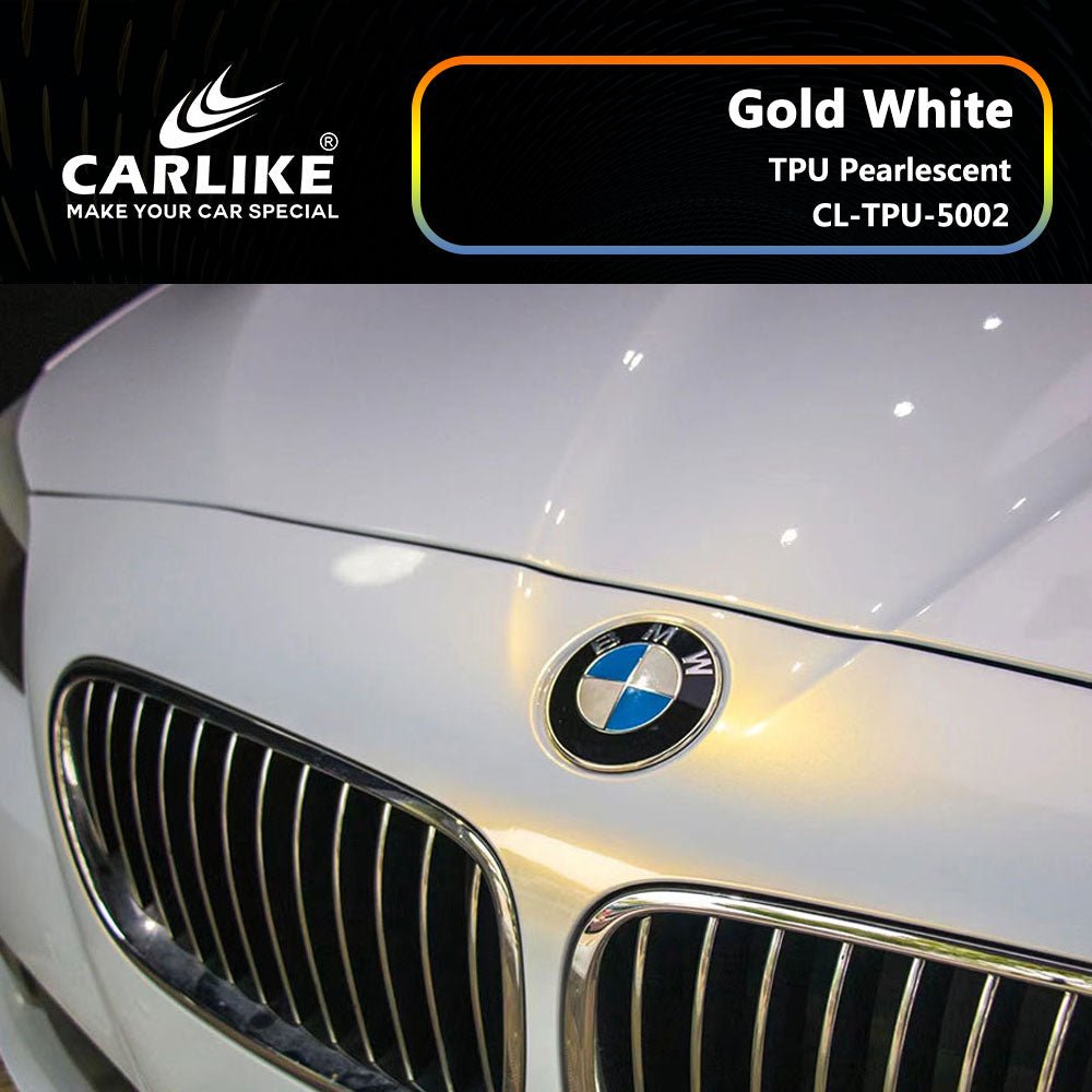 CARLIKE CL-TPU-5002 TPU Pearlescent Gold White Vinyl Heat Repair - CARLIKE WRAP