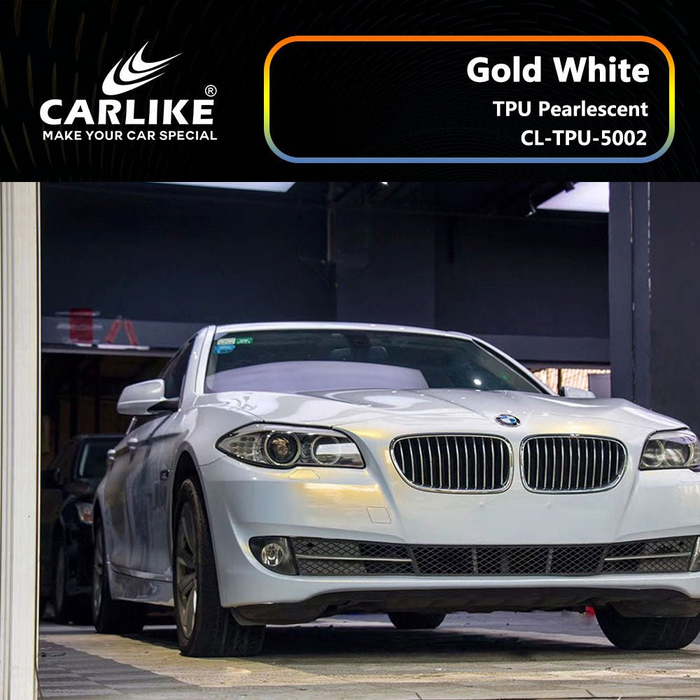 CARLIKE CL-TPU-5002 TPU Pearlescent Gold White Vinyl Heat Repair - CARLIKE WRAP