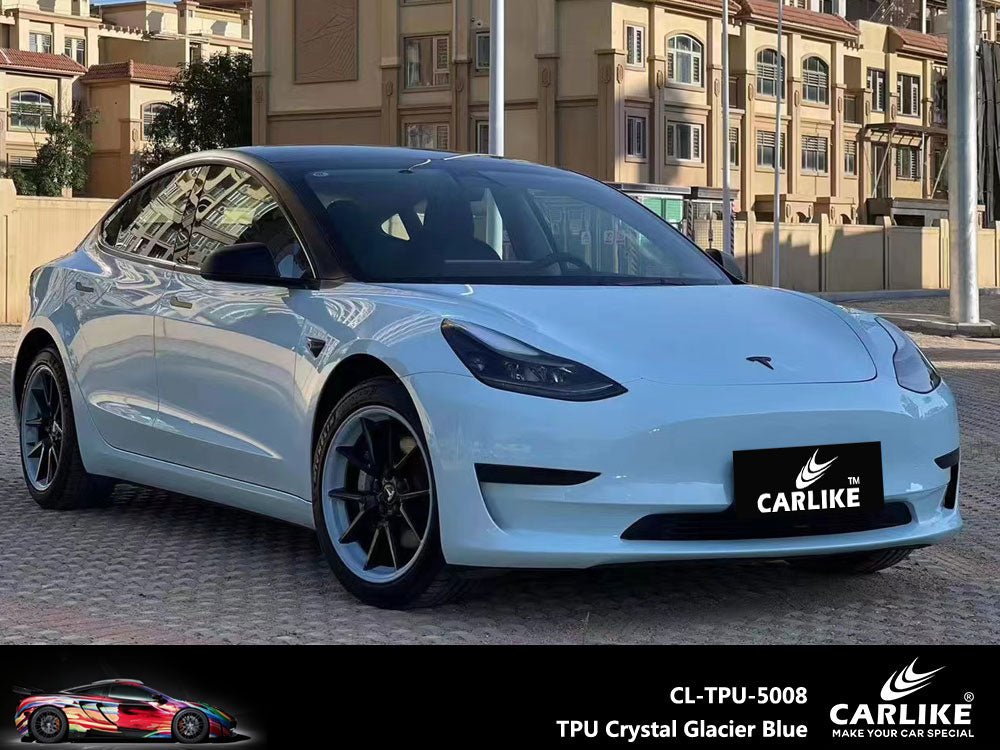 CARLIKE CL-TPU-5008 TPU Crystal Glacier Blue Vinyl Heat Repair - CARLIKE WRAP