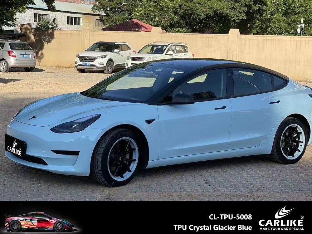 CARLIKE CL-TPU-5008 TPU Crystal Glacier Blue Vinyl Heat Repair - CARLIKE WRAP