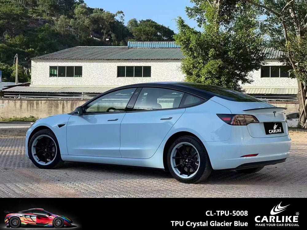 CARLIKE CL-TPU-5008 TPU Crystal Glacier Blue Vinyl Heat Repair - CARLIKE WRAP