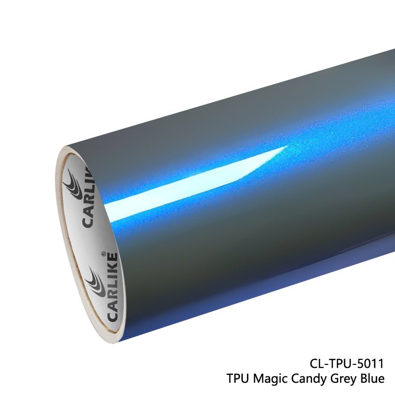 CARLIKE CL-TPU-5011 TPU Magic Candy Grey Blue Vinyl Heat Repair - CARLIKE WRAP