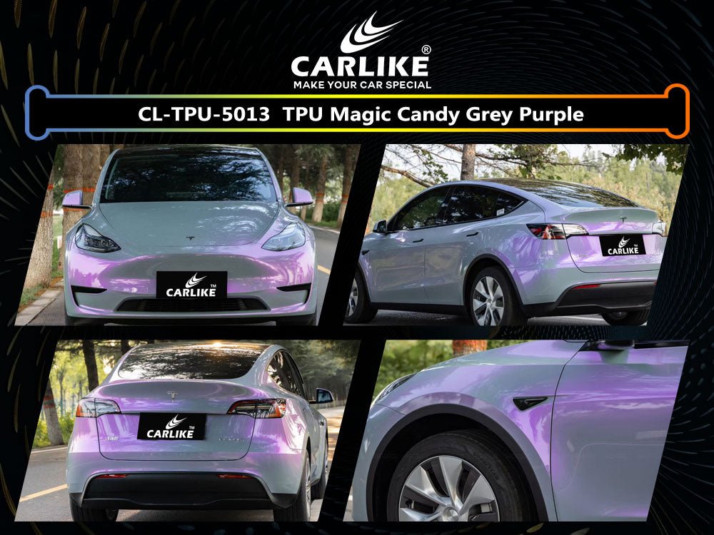 TPU Magic Candy Grey Purple Vinyl Factory Supplier