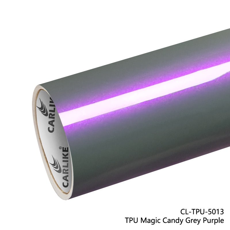 CARLIKE CL-TPU-5013 TPU Magic Candy Grey Purple Vinyl Heat Repair - CARLIKE WRAP