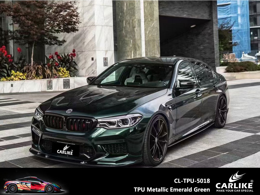 CARLIKE CL-TPU-5018 TPU Metallic Emerald Green Vinyl Heat Repair - CARLIKE WRAP
