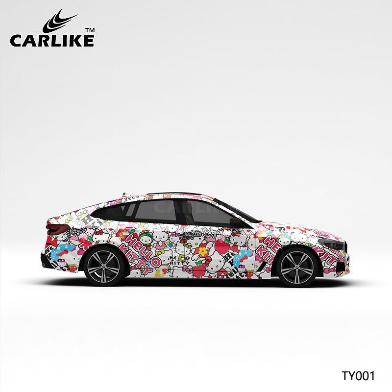 CARLIKE CL-TY001 Pattern Hello Kitty High-precision Printing Customized Car Vinyl Wrap - CARLIKE WRAP