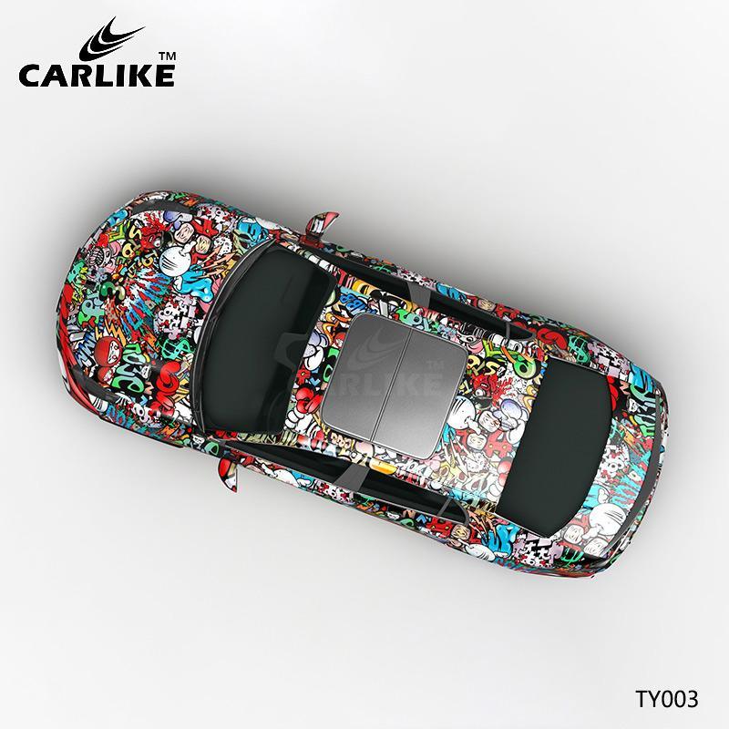 CARLIKE CL-TY003 Cartoon Explosion Painting High-precision Printing Customized Car Vinyl Wrap - CARLIKE WRAP