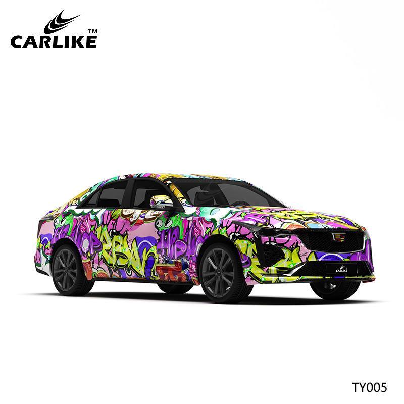 CARLIKE CL-PM005 Colorful Splash-ink High-precision Printing Customized Car  Vinyl Wrap
