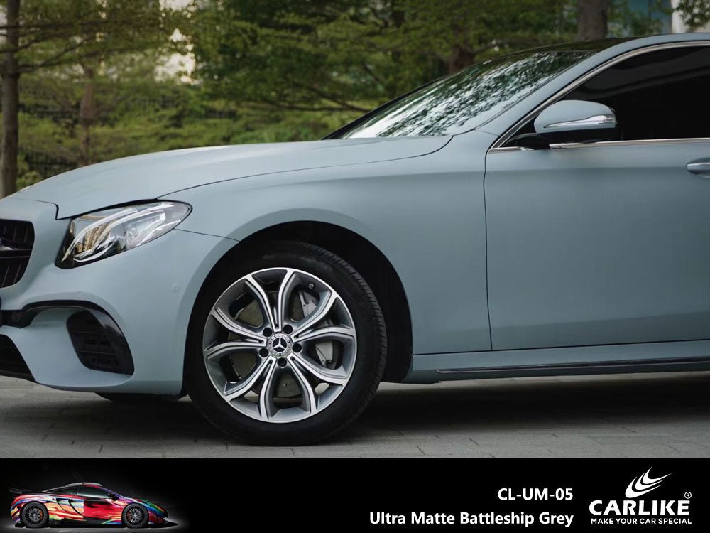 Ultra Matte Battleship Grey Vinyl Wrapping Car – CARLIKE WRAP
