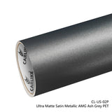CARLIKE CL-US-02P Ultra Matte Satin Metallic AMG Ash Grey Vinyl PET Liner - CARLIKE WRAP