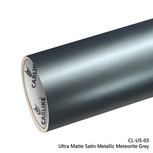 CARLIKE CL-US-03 Ultra Matte Satin Metallic Meteorite Grey Vinyl - CARLIKE WRAP
