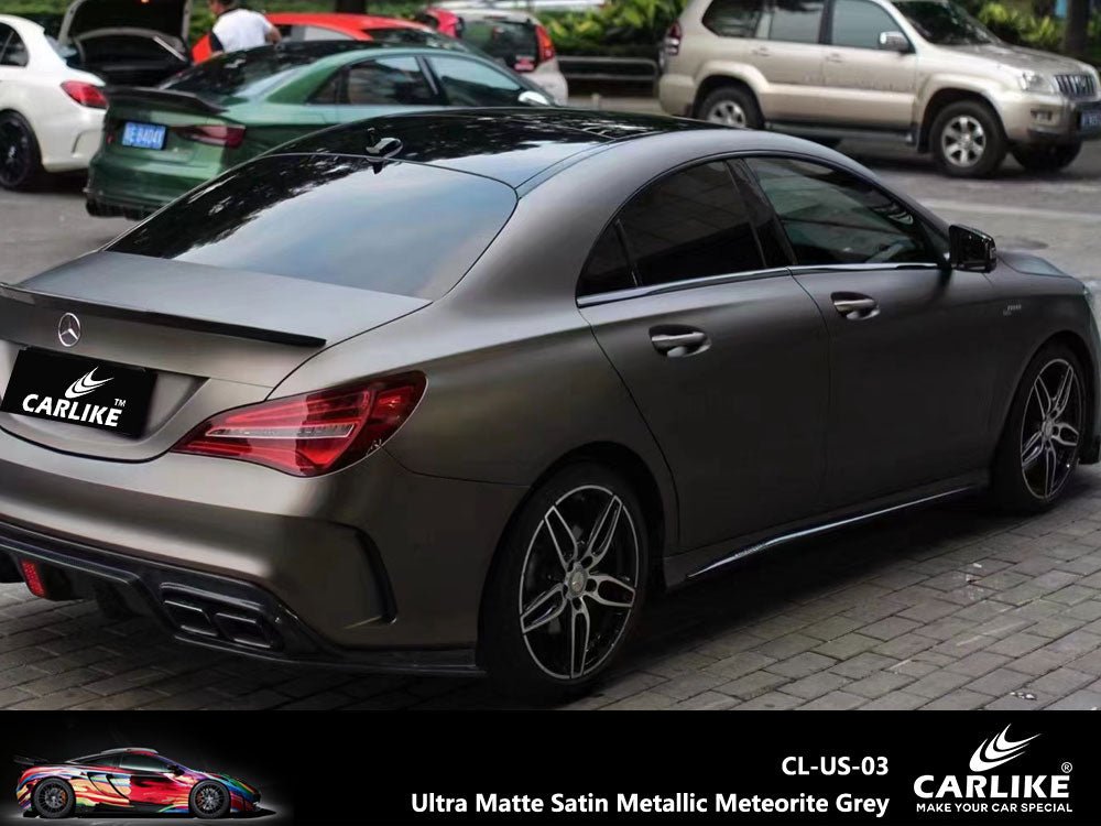 CARLIKE CL-US-03 Ultra Matte Satin Metallic Meteorite Grey Vinyl - CARLIKE WRAP