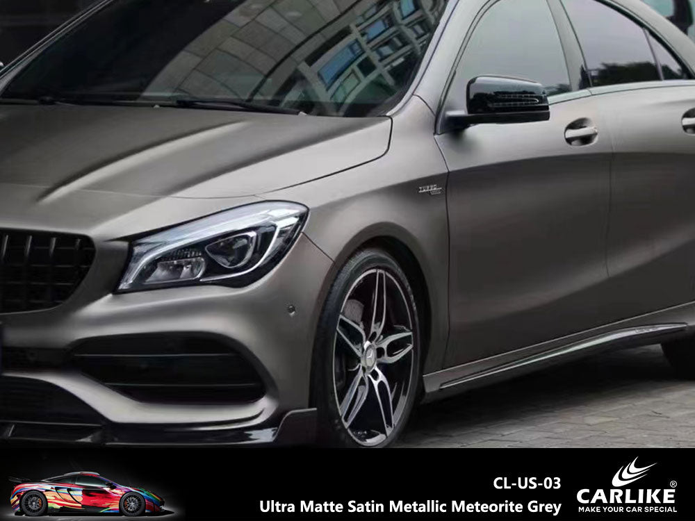 CARLIKE CL-US-03 Ultra Matte Satin Metallic Meteorite Grey Vinyl - CARLIKE WRAP