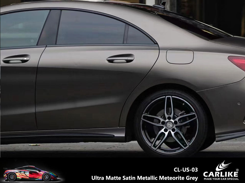CARLIKE CL-US-03 Ultra Matte Satin Metallic Meteorite Grey Vinyl - CARLIKE WRAP