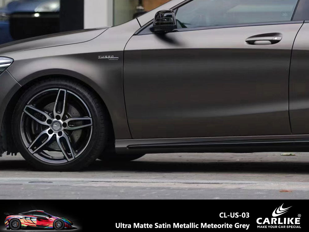 CARLIKE CL-US-03 Ultra Matte Satin Metallic Meteorite Grey Vinyl - CARLIKE WRAP