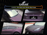 CARLIKE CL-US-11 Ultra Matte Satin Metallic Black Purple Vinyl - CARLIKE WRAP