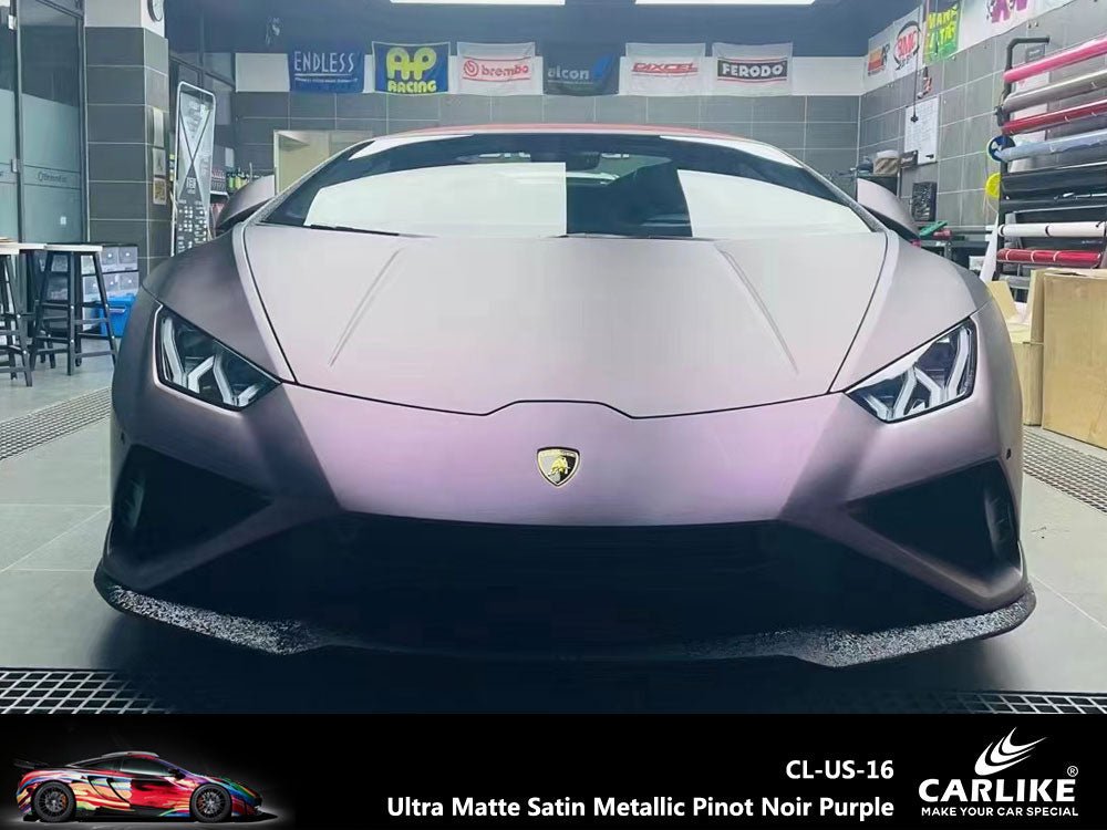 CARLIKE CL-US-16 Ultra Matte Satin Metallic Pinot Noir Purple Vinyl - CARLIKE WRAP