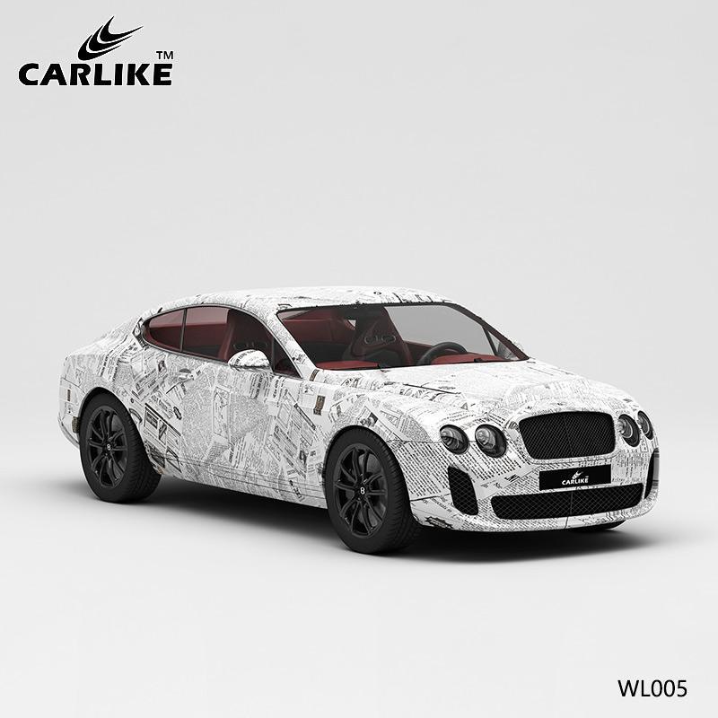 CARLIKE CL-WL005 Newspaper Painting High-precision Printing Customized Car Vinyl Wrap - CARLIKE WRAP