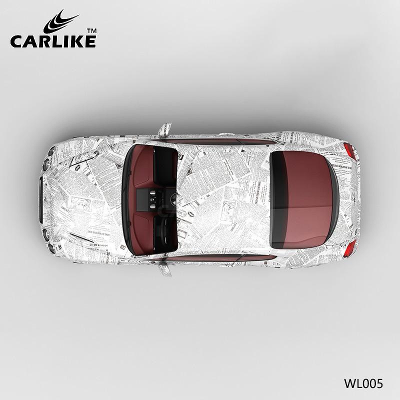 CARLIKE CL-WL005 Newspaper Painting High-precision Printing Customized Car Vinyl Wrap - CARLIKE WRAP