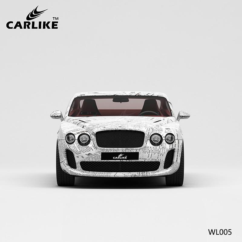 CARLIKE CL-WL005 Newspaper Painting High-precision Printing Customized Car Vinyl Wrap - CARLIKE WRAP