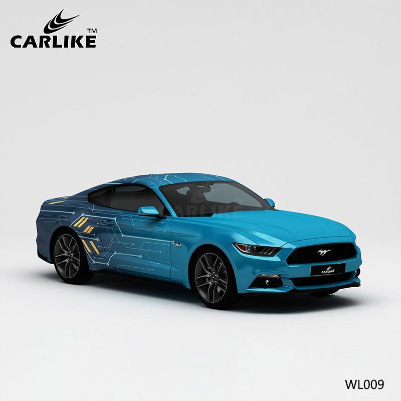 CARLIKE CL-WL009 Pattern Circuit Board High-precision Printing Customized Car Vinyl Wrap - CARLIKE WRAP