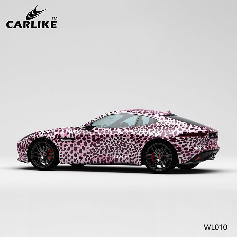 CARLIKE CL-WL010 Pattern Pink Leopard High-precision Printing Customized Car Vinyl Wrap - CARLIKE WRAP
