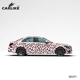 CARLIKE CL-WL011 Pattern Pink Leopard High-precision Printing Customized Car Vinyl Wrap - CARLIKE WRAP
