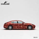 CARLIKE CL-WL016 Pattern Red Gold Flower High-precision Printing Customized Car Vinyl Wrap - CARLIKE WRAP
