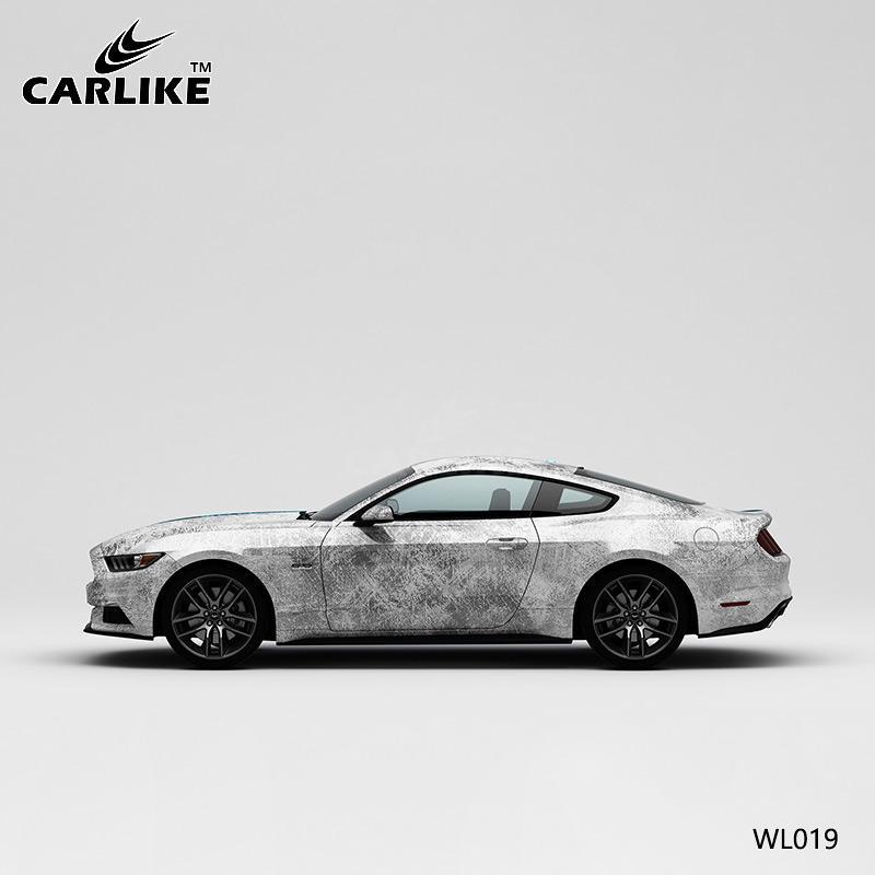 CARLIKE CL-WL019 Pattern Blue and Gray Circuit High-precision Printing Customized Car Vinyl Wrap - CARLIKE WRAP