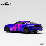 CARLIKE CL-XK007 Pattern Blue Pink Starry Sky High-precision Printing Customized Car Vinyl Wrap - CARLIKE WRAP